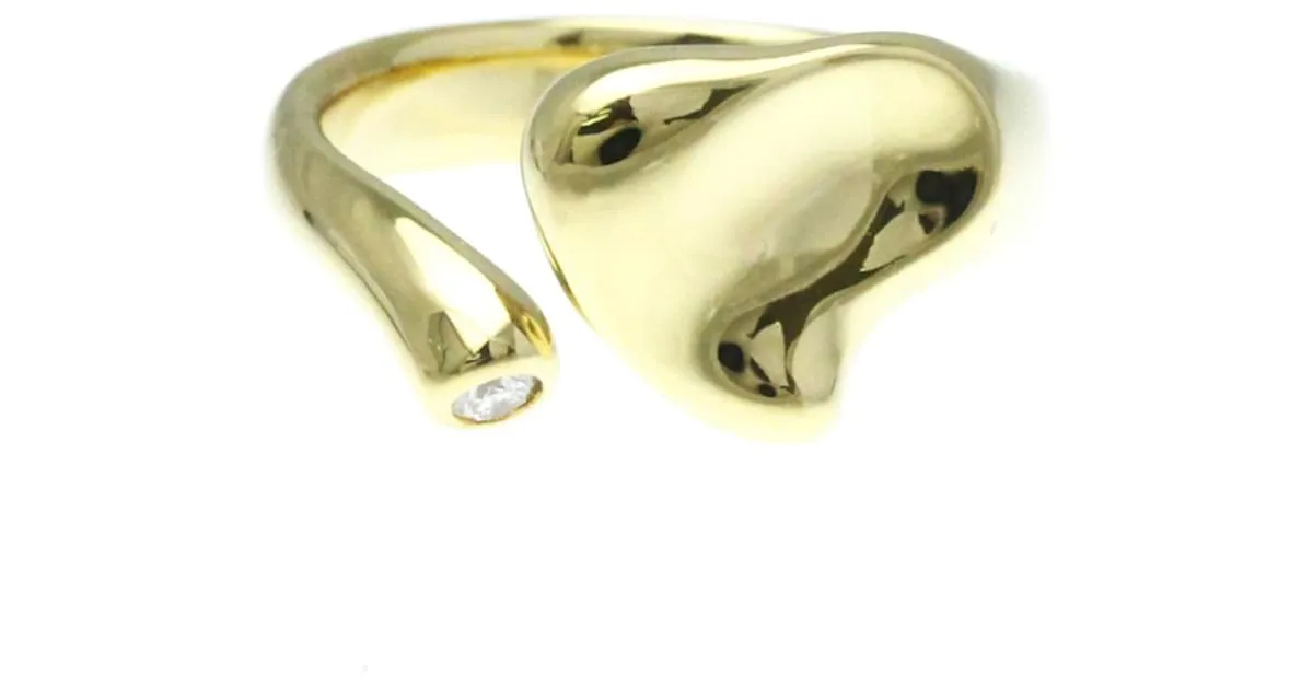 Tiffany & Co Anillo de diamante Tiffany Full Heart Dorado 
