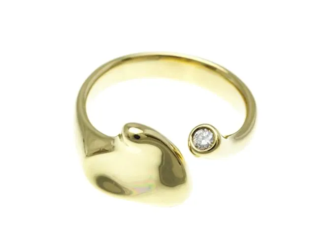 Tiffany & Co Anillo de diamante Tiffany Full Heart Dorado 