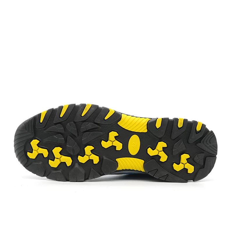 TM214 Zapatos de seguridad deportivos transpirables resistentes a los ácidos y al aceite con suela de acero y puntera de acero