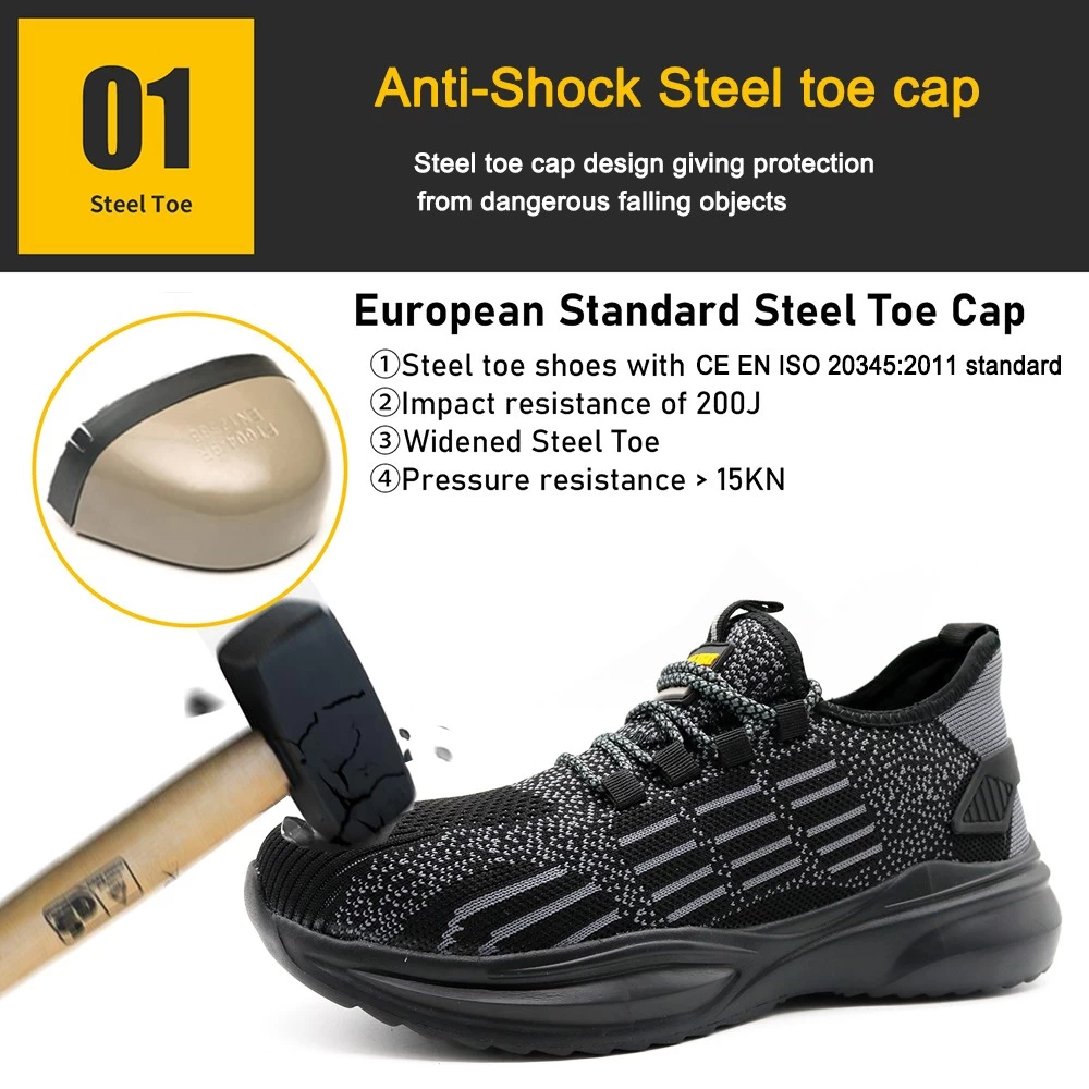 TM270 Zapatos de seguridad deportivos con suela de EVA blanda antiperforación con punta de acero