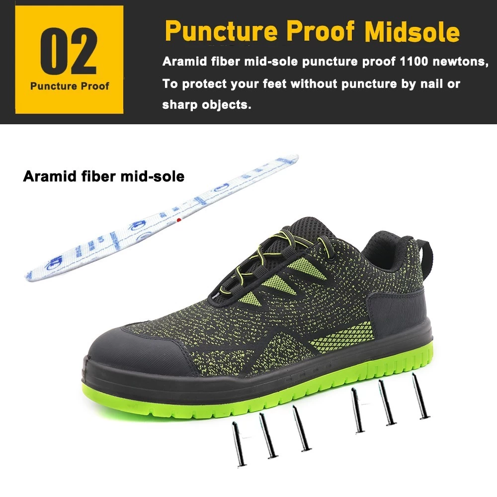 TM288 Zapatos de seguridad de moda con certificación CE deportivos con punta compuesta
