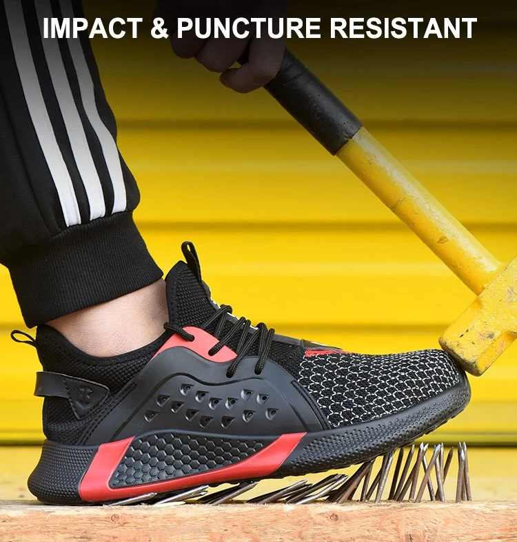 TM3064 Zapatos de seguridad deportivos ligeros antipinchazos con punta de acero suave para hombres y mujeres