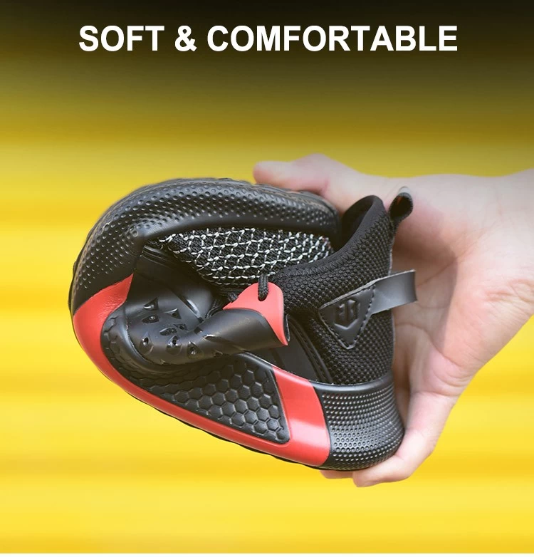 TM3064 Zapatos de seguridad deportivos ligeros antipinchazos con punta de acero suave para hombres y mujeres
