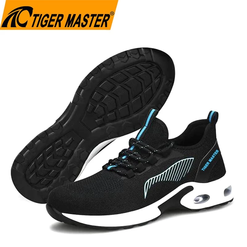 TM3072 Talón amortiguador a prueba de pinchazos puntera de acero moda zapatos de seguridad deportivos