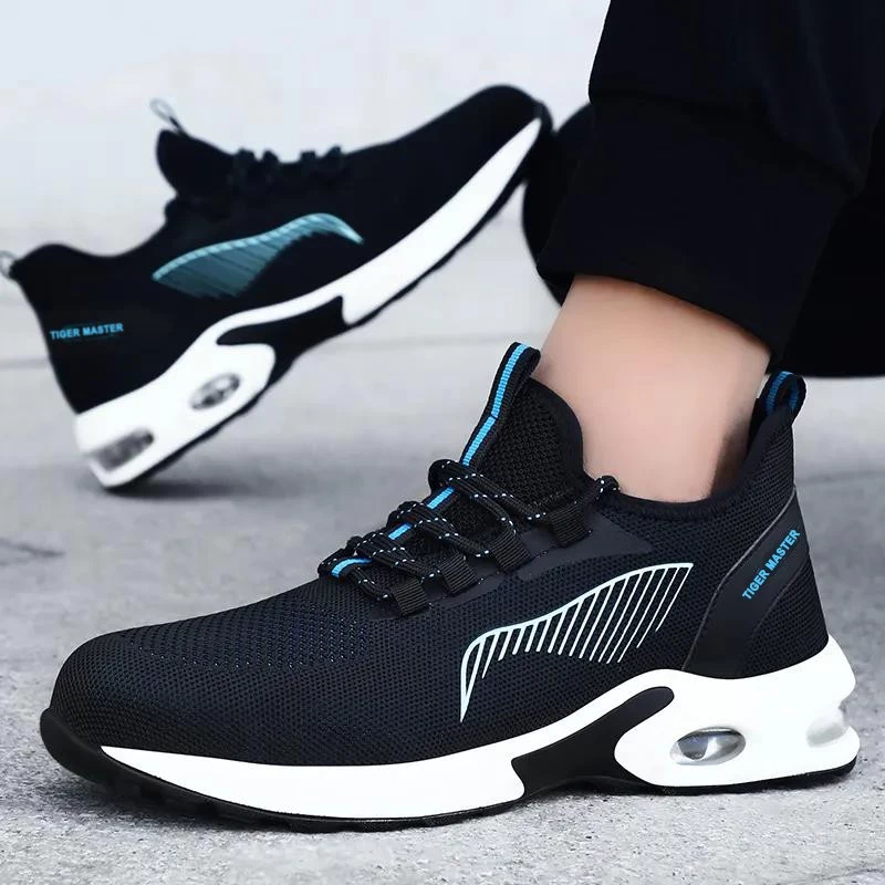 TM3072 Talón amortiguador a prueba de pinchazos puntera de acero moda zapatos de seguridad deportivos