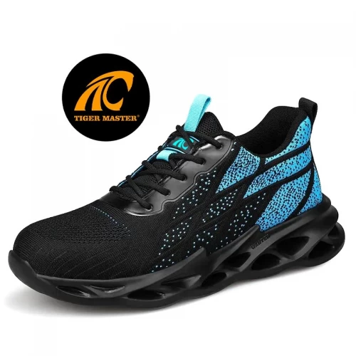 TM3075 Zapatos de seguridad deportivos casuales livianos con suela de EVA suave con punta de acero