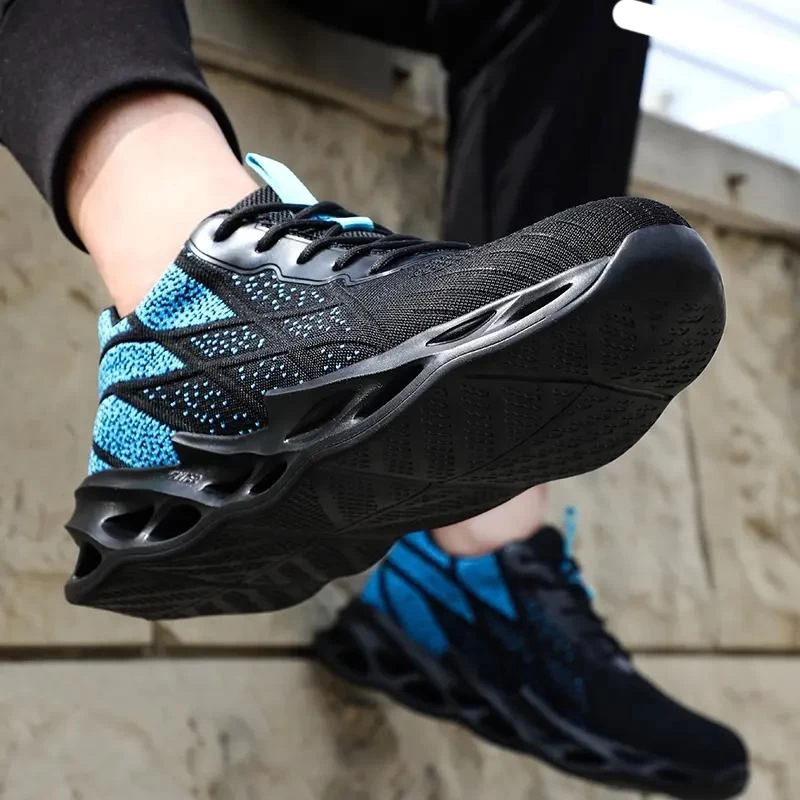 TM3075 Zapatos de seguridad deportivos casuales livianos con suela de EVA suave con punta de acero