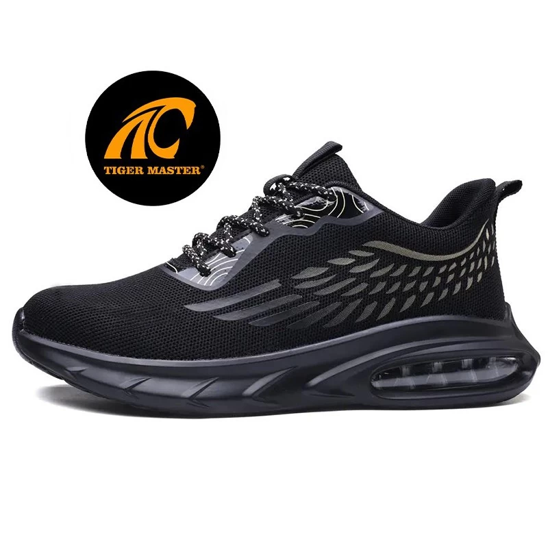 TM3078 zapatos de seguridad deportivos de moda transpirables con punta de acero antideslizantes a prueba de pinchazos para hombr