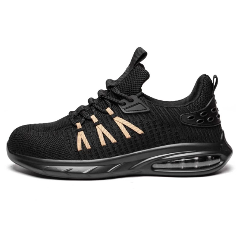 TM3132 Zapatos de seguridad deportivos antideslizantes con punta de acero y amortiguación de aire para hombres de peso ligero