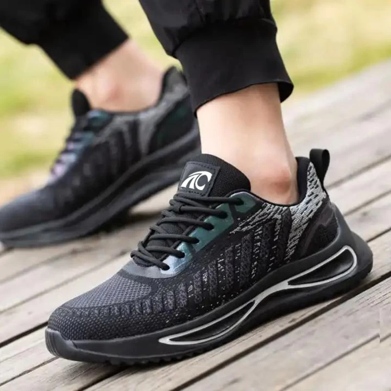 TM3140 Zapatos de seguridad de moda para hombre con punta de acero antideslizantes y a prueba de pinchazos deportivos