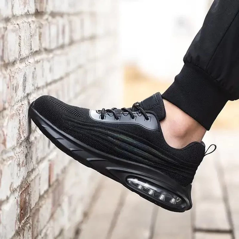 TM3145 Zapatos de seguridad deportivos de logística con protección de punta de acero y absorción de impactos para hombres