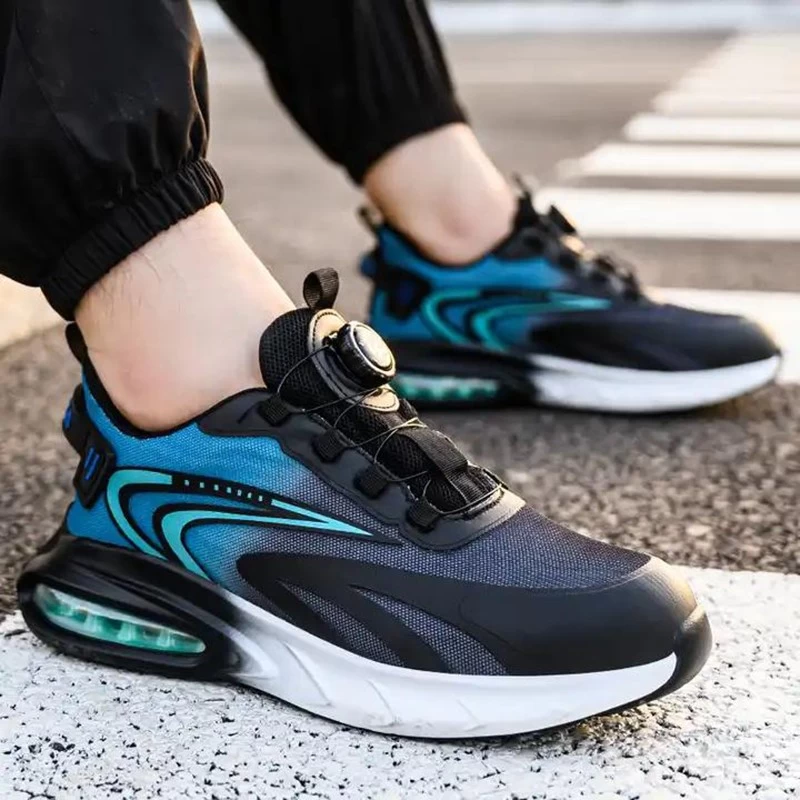 TM3148 Zapatos de seguridad deportivos de moda con sistema de bloqueo rápido y punta de acero