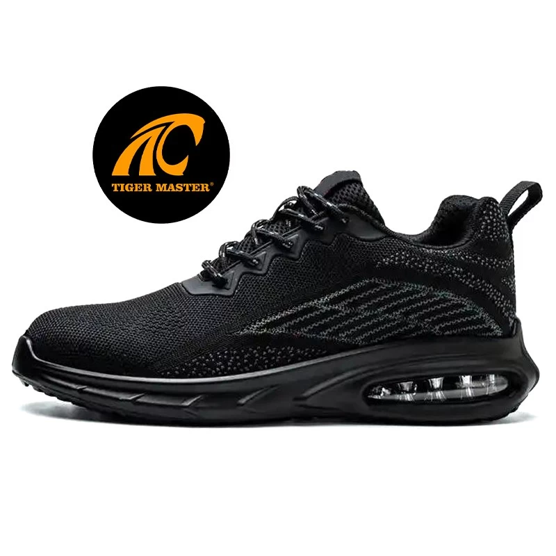 TM3154 Zapatos de seguridad deportivos con punta de acero y amortiguación de aire para hombres livianos