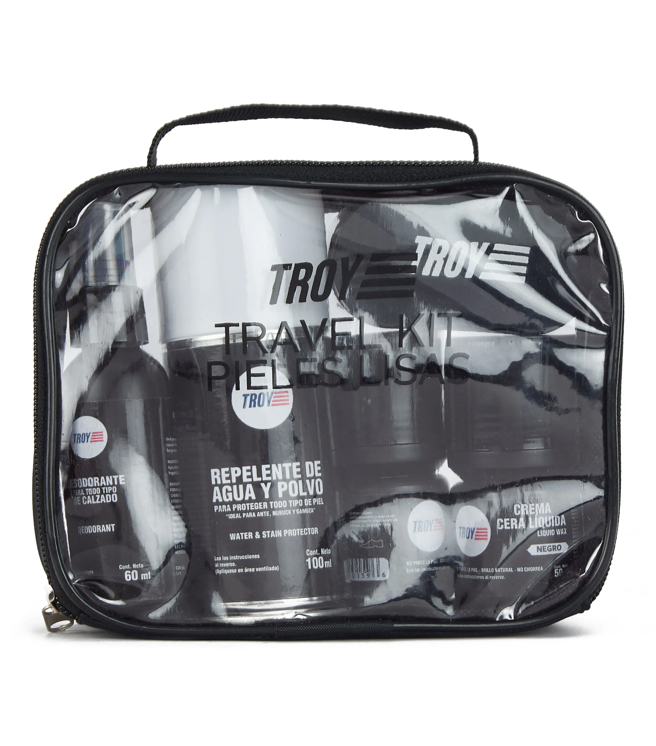 TROY SET DE LIMPIEZA PARA PIELES  ESTUCHE DE VIAJE