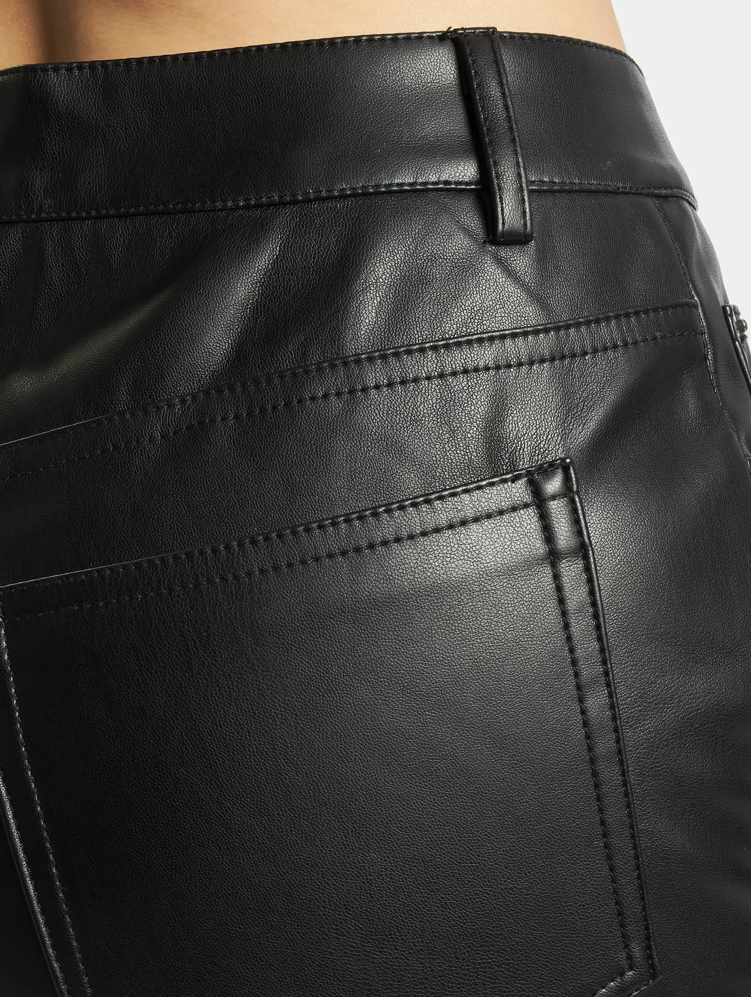 Urban Classics Ladies Faux Leather Wide Leg