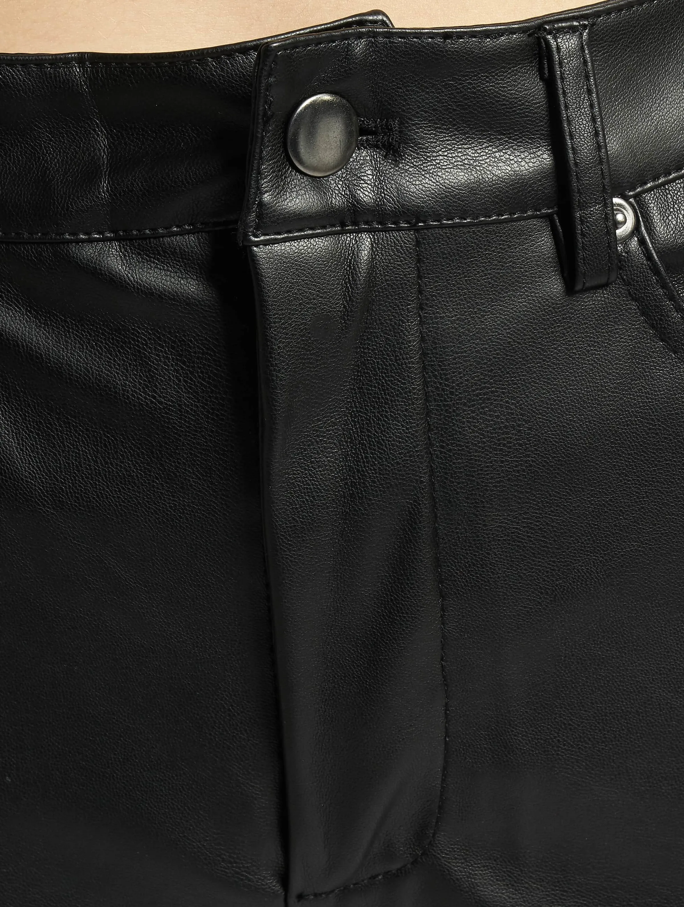 Urban Classics Ladies Faux Leather Wide Leg