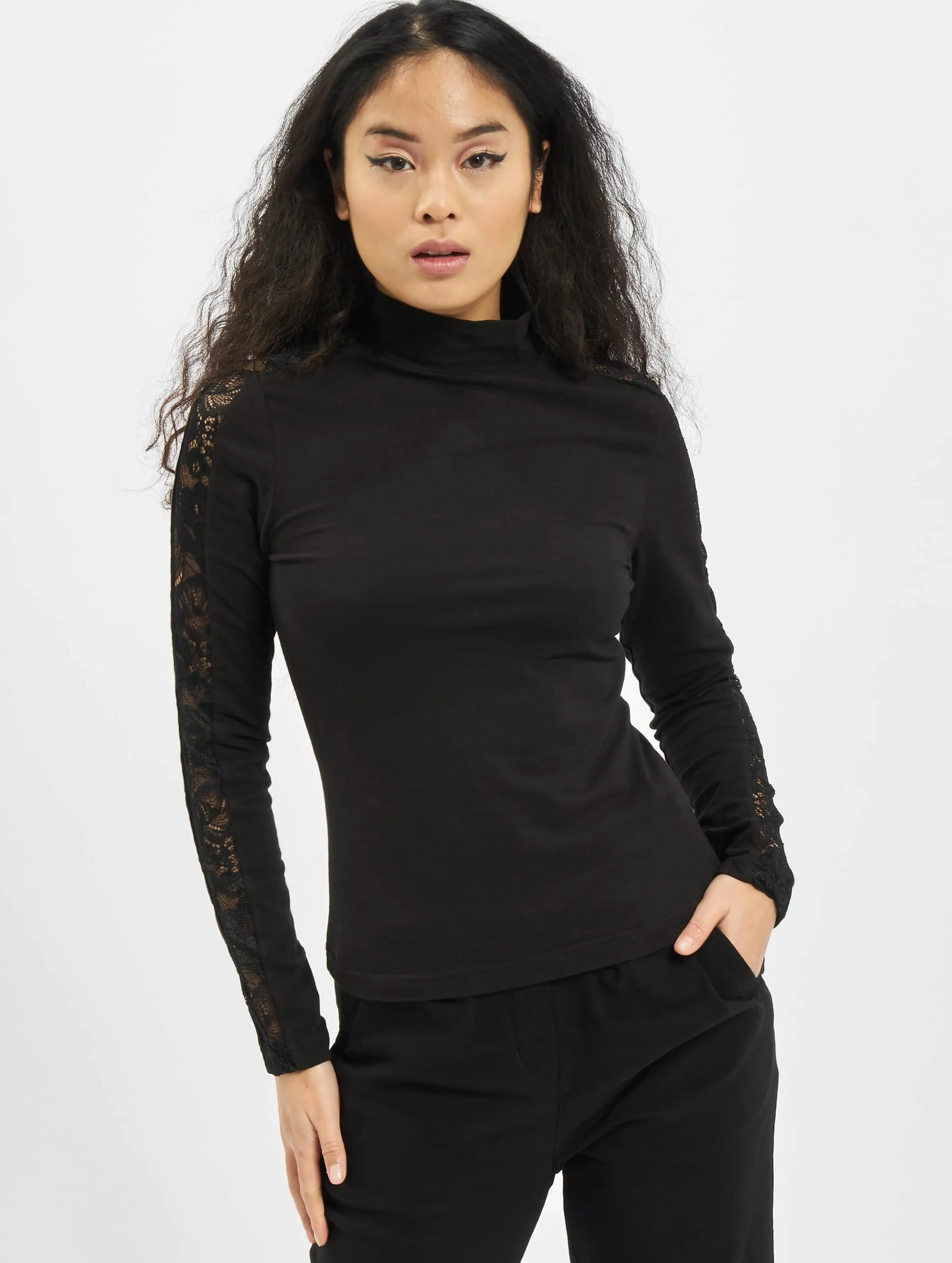 Urban Classics Ladies Lace Striped LS