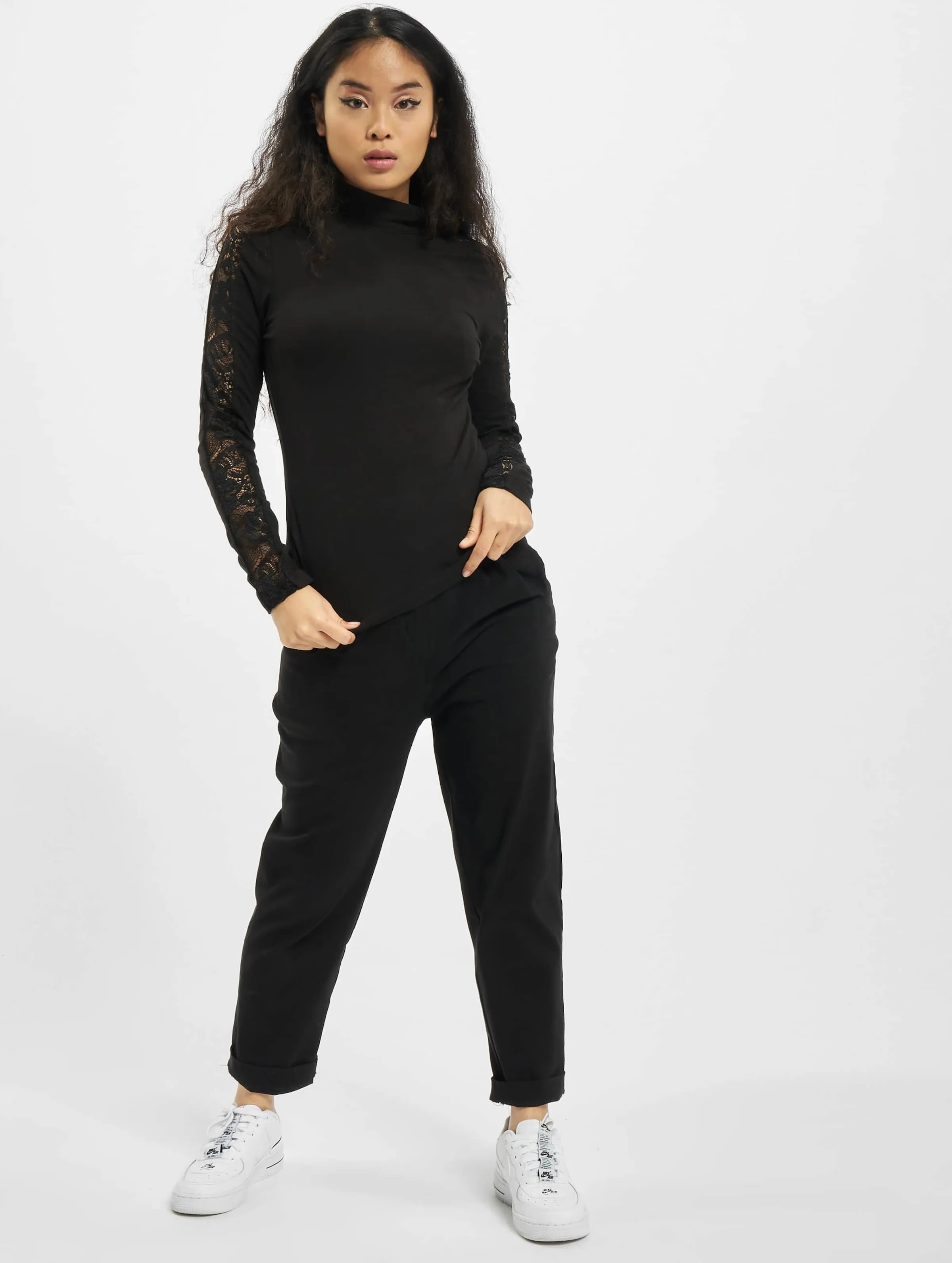 Urban Classics Ladies Lace Striped LS
