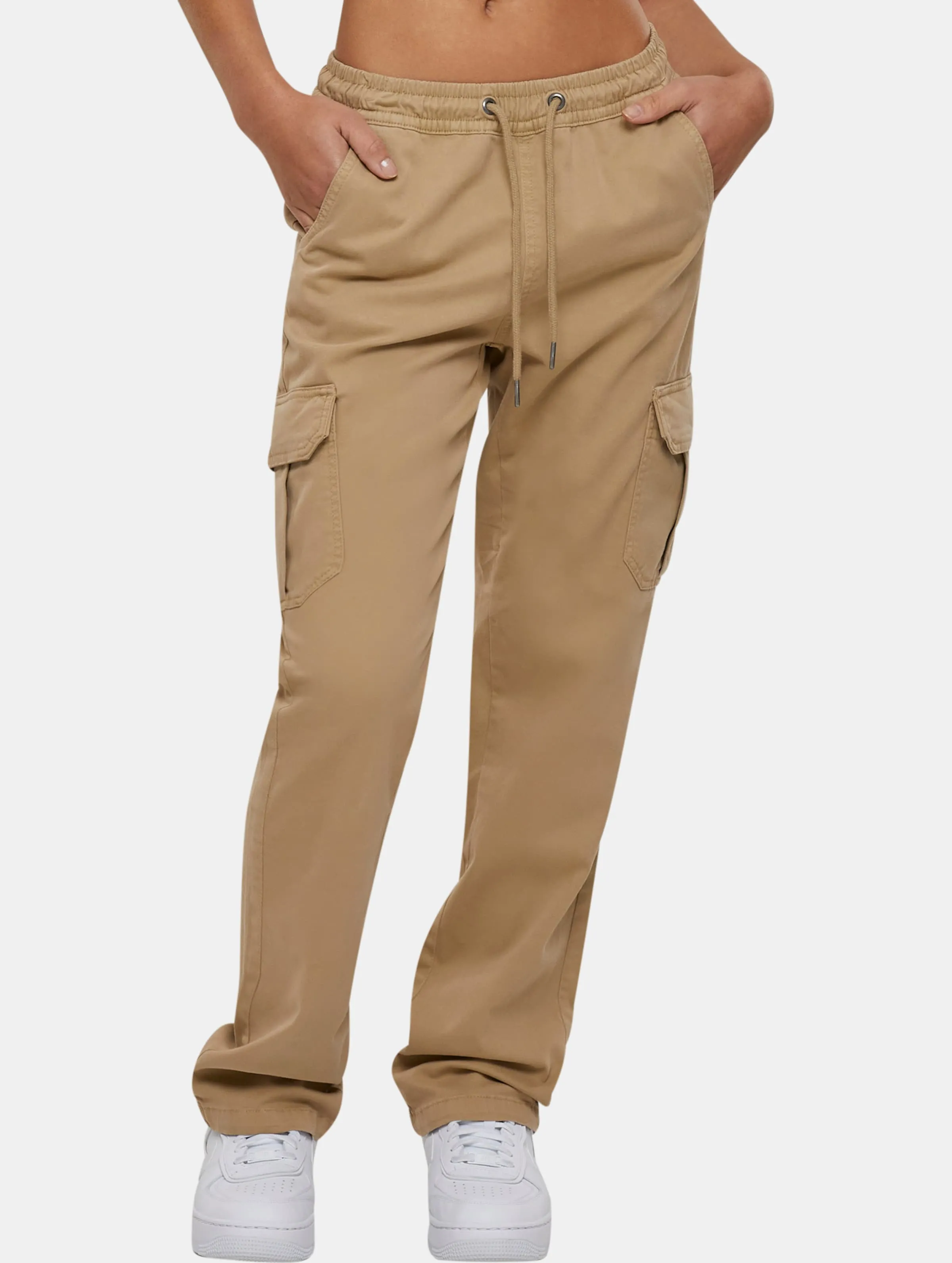 Urban Classics Urban Classics Ladies High Waist Twill Cargohosen
