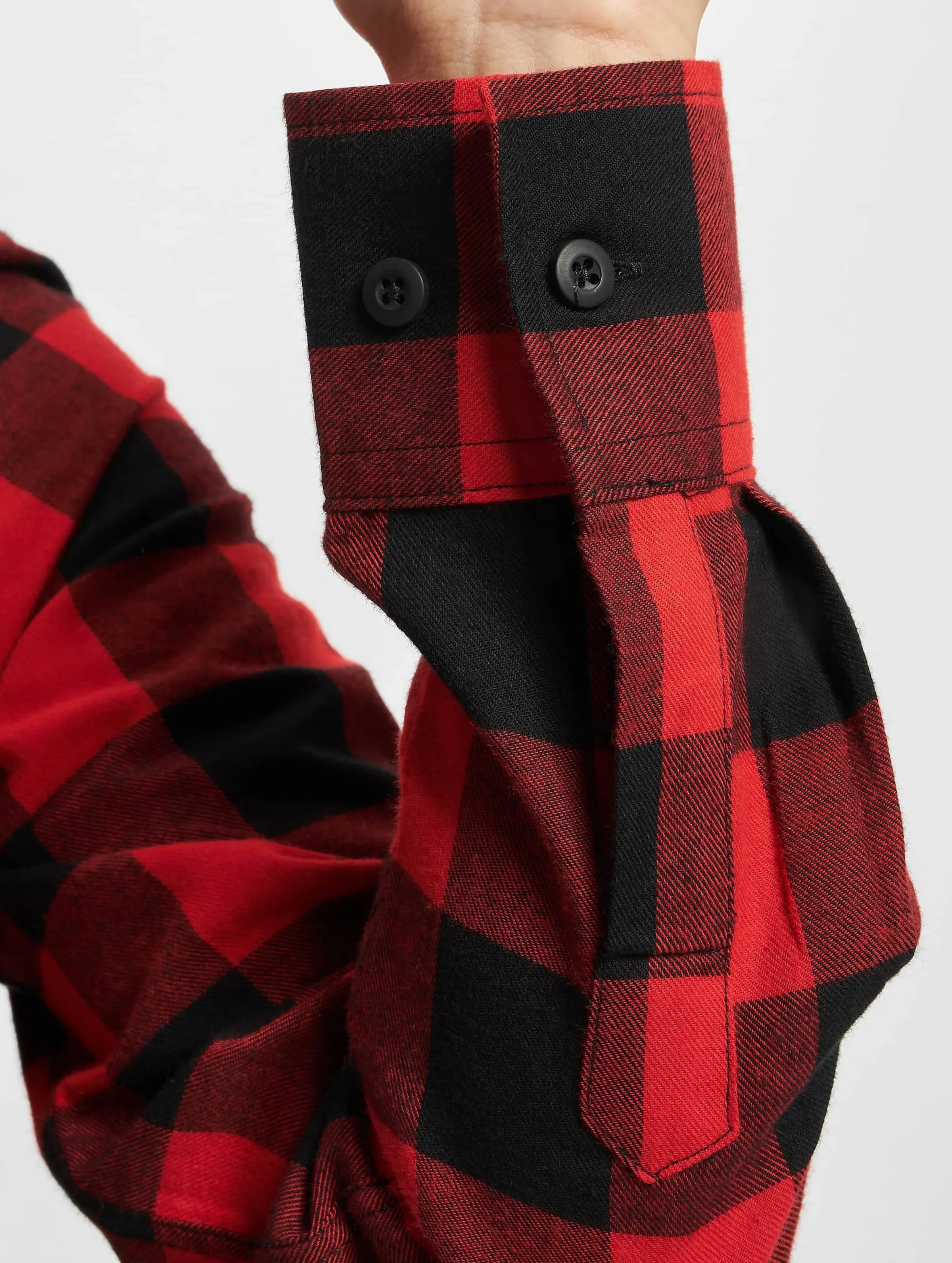 Urban Classics Urban Classics Ladies Turnup Checked Flanell Hemden