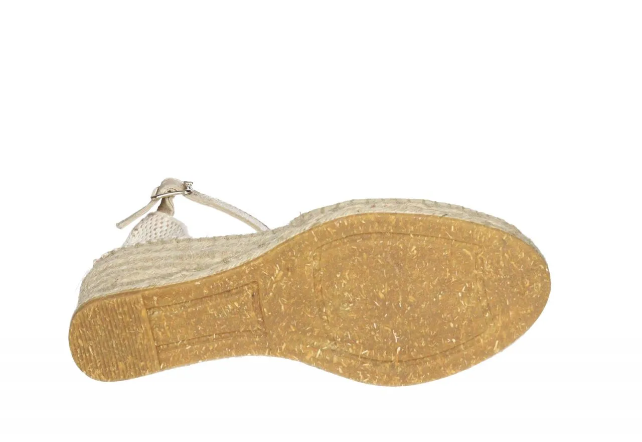 Valenciana Pulsera Oro Punta Abierta Talon Natural CuÑa Esparto