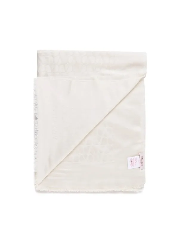VALENTINO GARAVANI BUFANDA  BLANCO