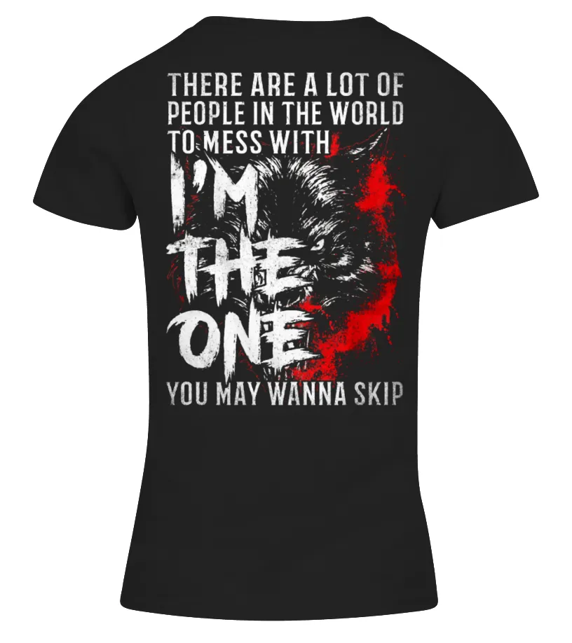 Wolf don't mess Camiseta cuello pico Mujer