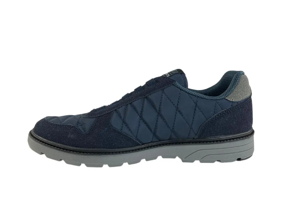 YUMAS | SNEAKERS LIGEROS DE HOMBRE NYLON ECOPIEL COMFORT LATEX AZUL MARINO SIN CORDONES MALMO