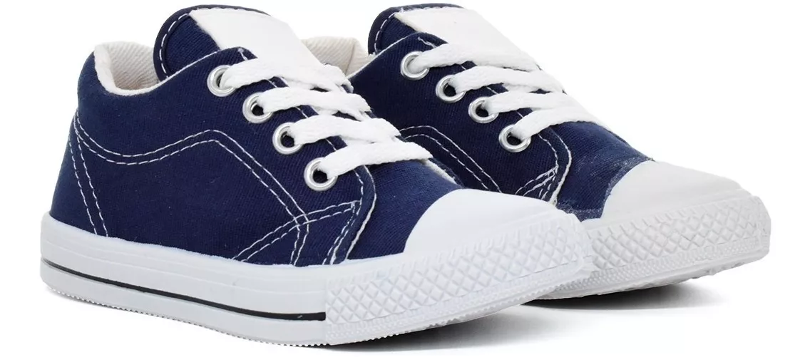 Zapatilla Urbana Nene Nena Cordones Lona Akela 1020