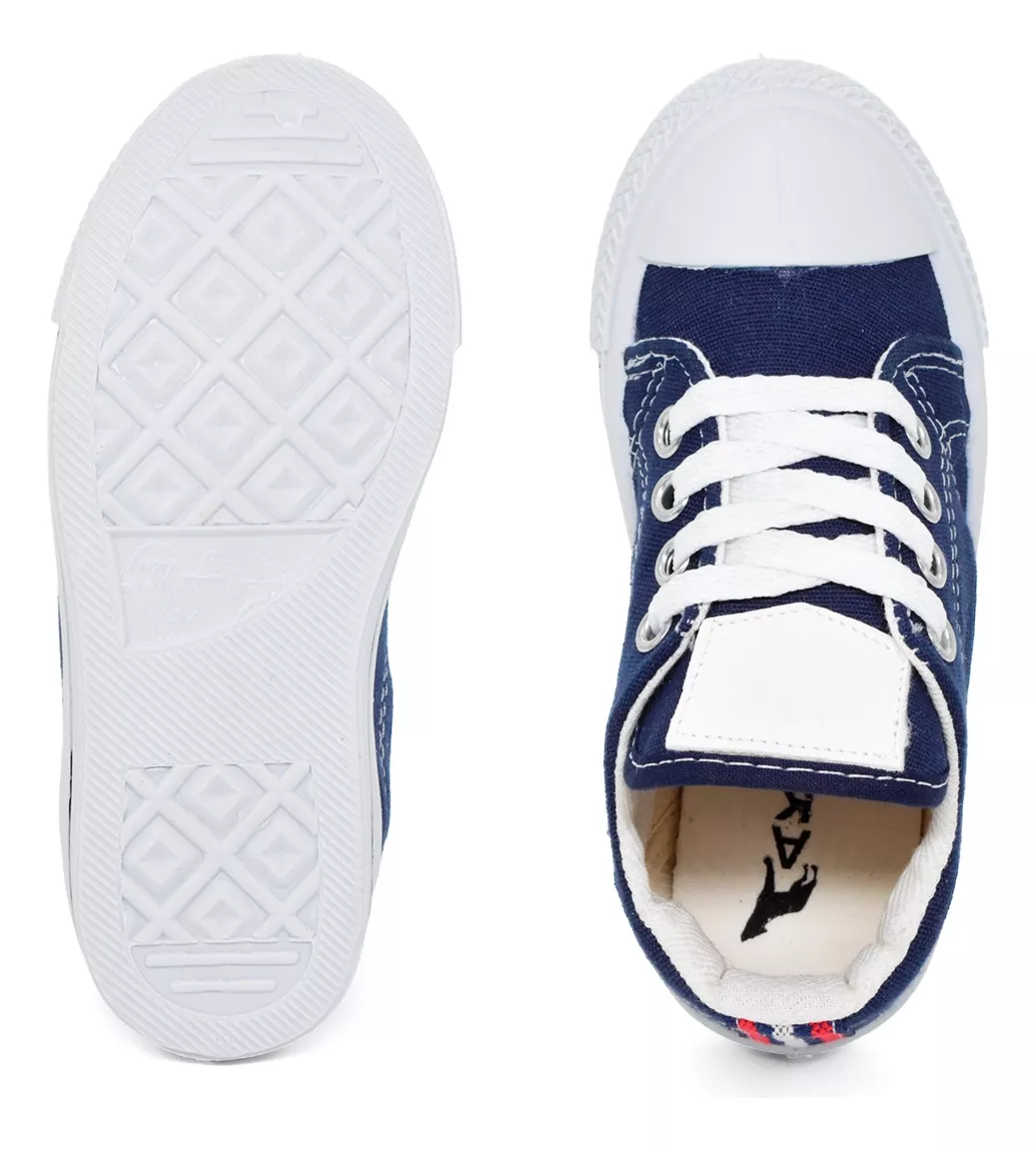 Zapatilla Urbana Nene Nena Cordones Lona Akela 1020