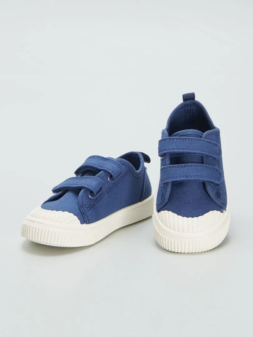 ZAPATILLAS BAJAS DE TELA  AZUL