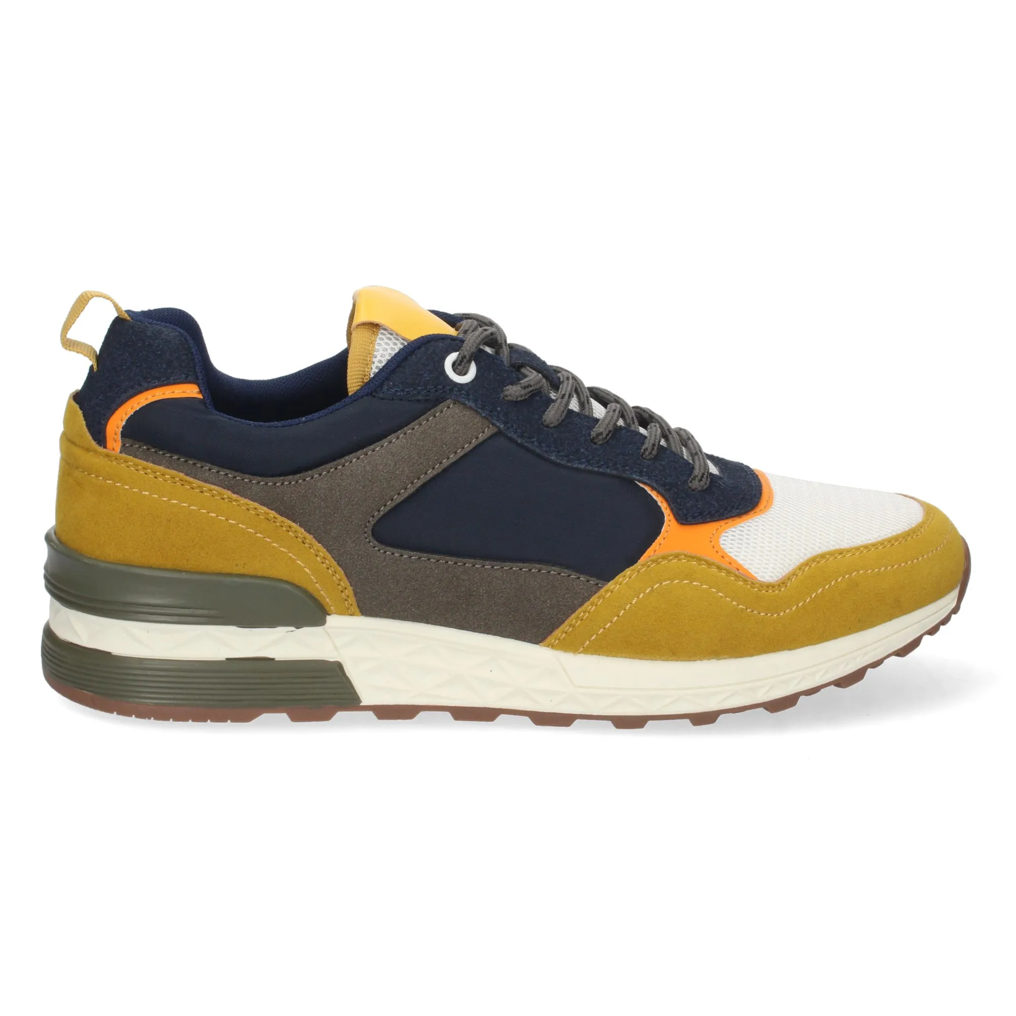 Zapatillas casual hombre color amarillo