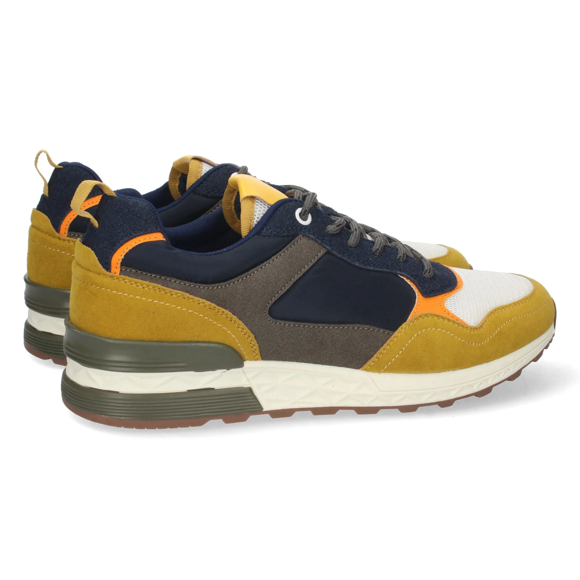 Zapatillas casual hombre color amarillo