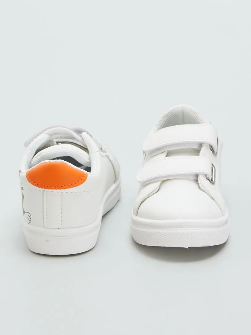 ZAPATILLAS CON VELCROS  BLANCO
