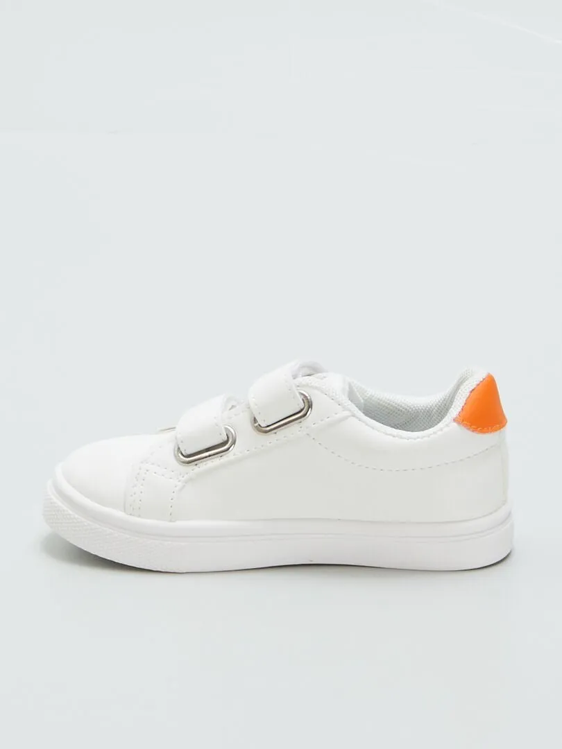 ZAPATILLAS CON VELCROS  BLANCO