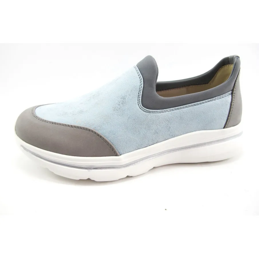 ZAPATILLAS CONFORT MUJER GRIS CLARO