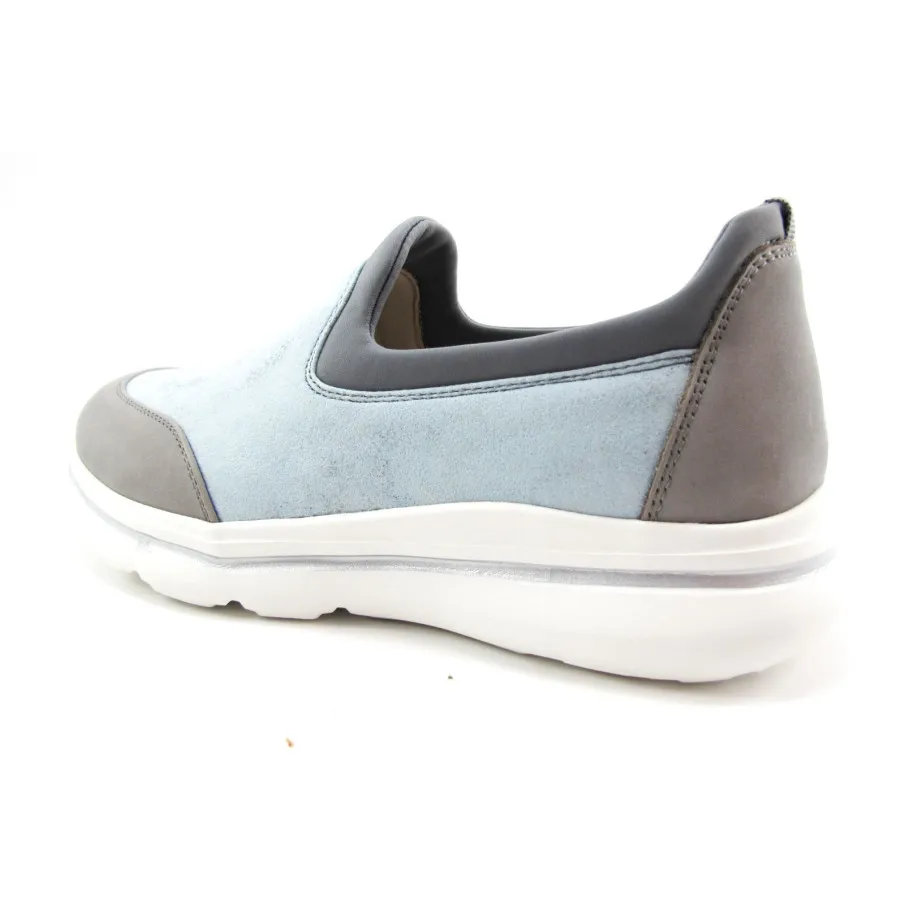 ZAPATILLAS CONFORT MUJER GRIS CLARO