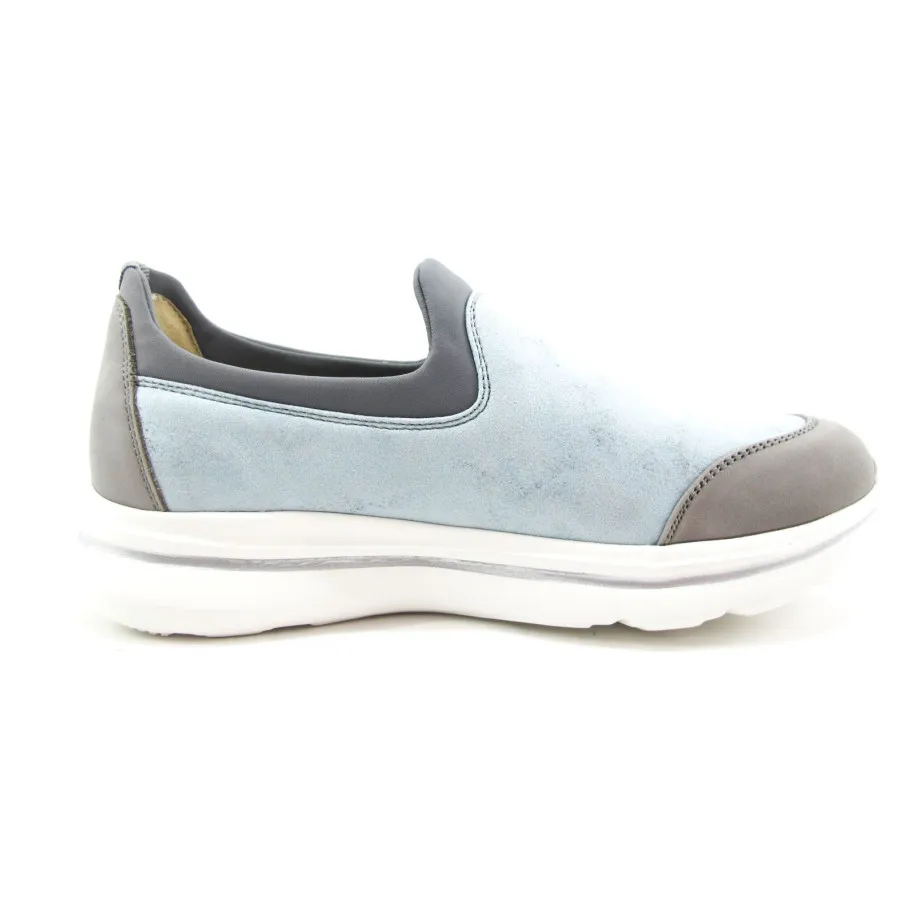 ZAPATILLAS CONFORT MUJER GRIS CLARO