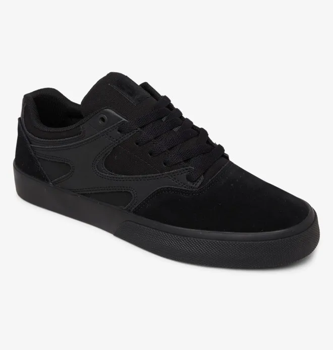 Zapatillas DC SHOES cuero para hombre KALIS VULC BLACK (3bk) Ref. ADYS300569 negras