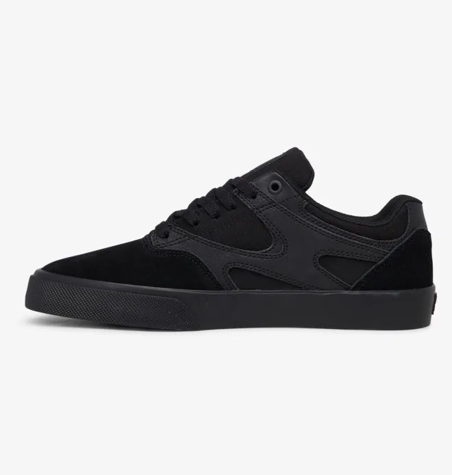 Zapatillas DC SHOES cuero para hombre KALIS VULC BLACK (3bk) Ref. ADYS300569 negras