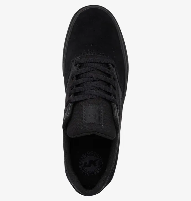 Zapatillas DC SHOES cuero para hombre KALIS VULC BLACK (3bk) Ref. ADYS300569 negras