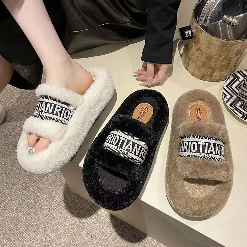 Zapatillas de envío gratis para mujeres blancas blancas zapatos de algodón de moda de invierno para uso al aire libre
