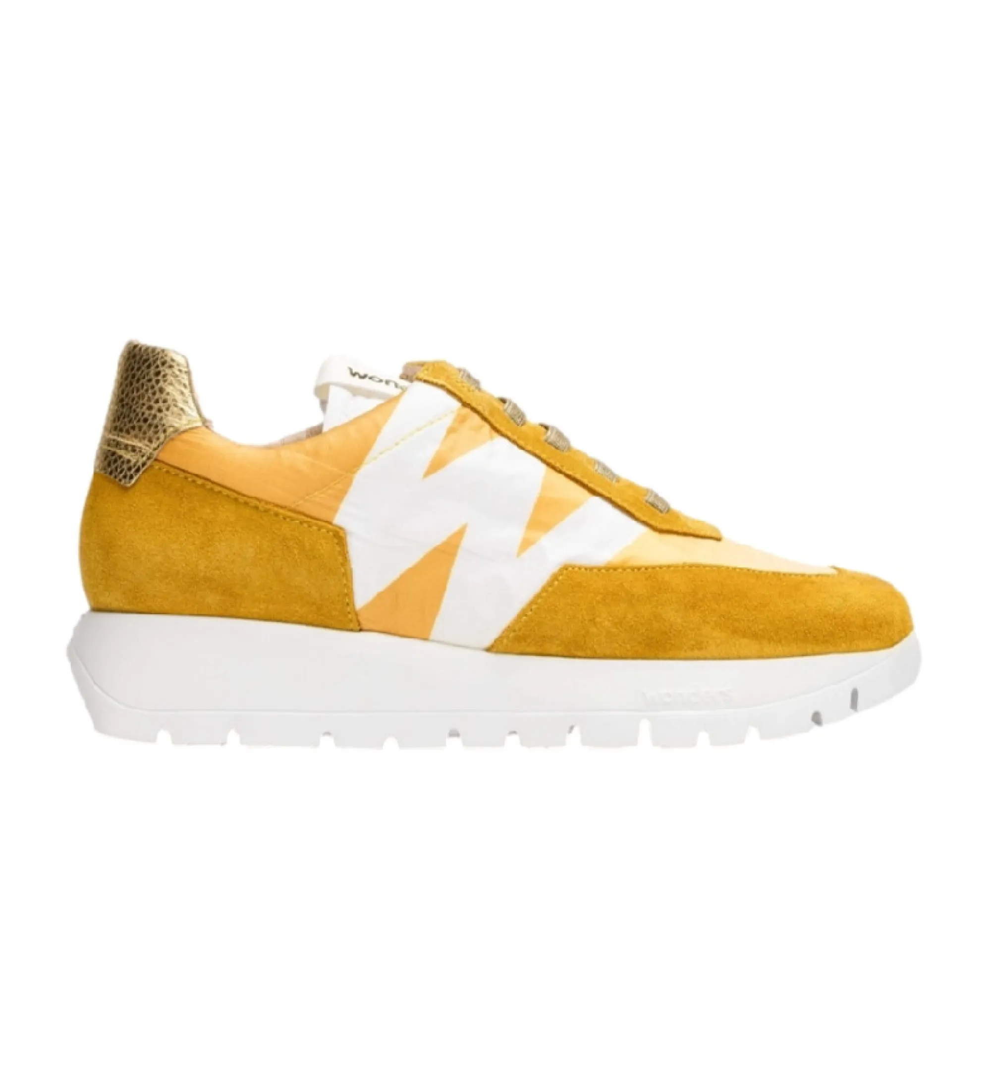 Zapatillas de piel Odisei amarillo