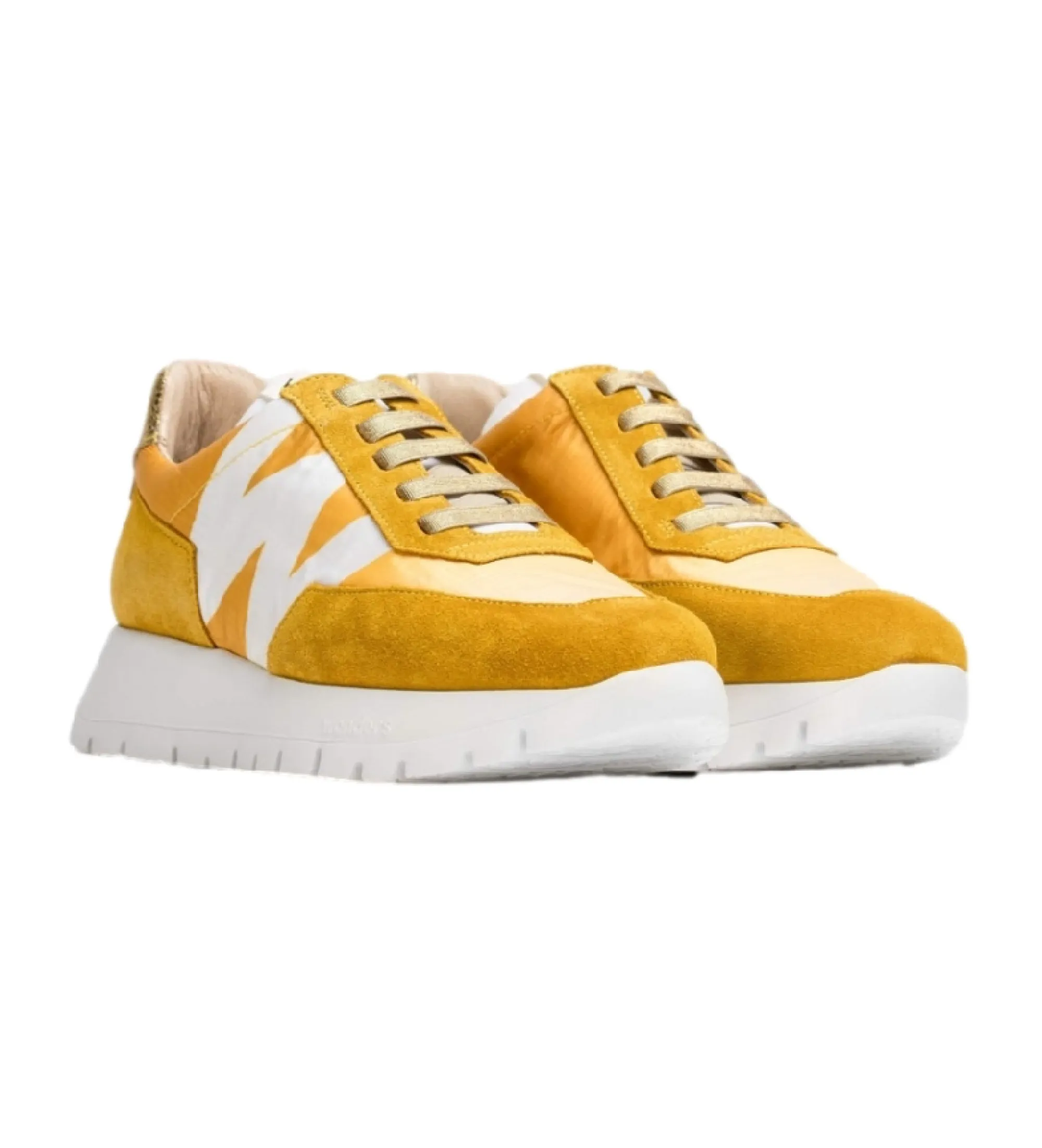 Zapatillas de piel Odisei amarillo