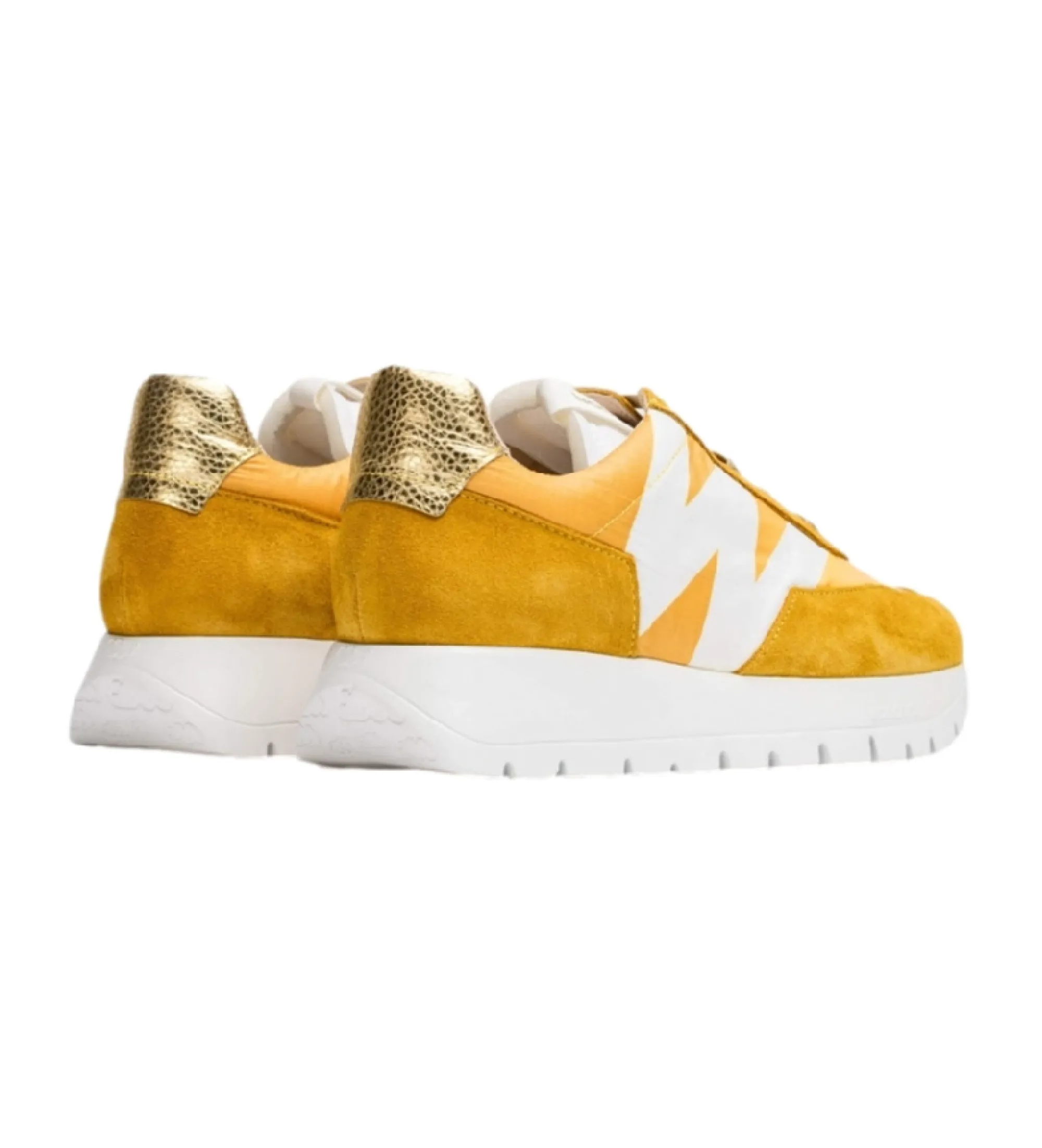 Zapatillas de piel Odisei amarillo