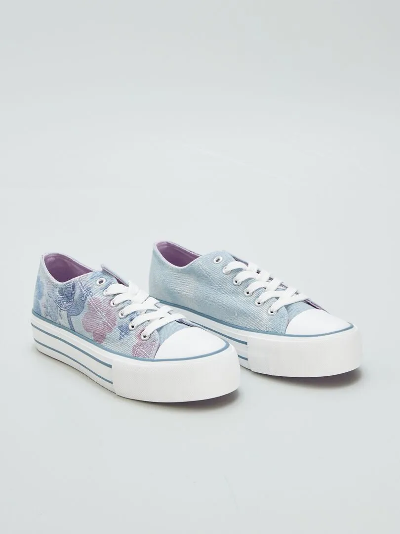 ZAPATILLAS DE TELA 'STITCH'  AZUL