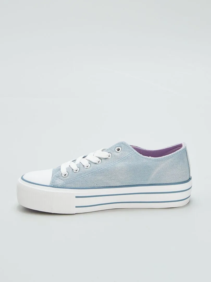ZAPATILLAS DE TELA 'STITCH'  AZUL