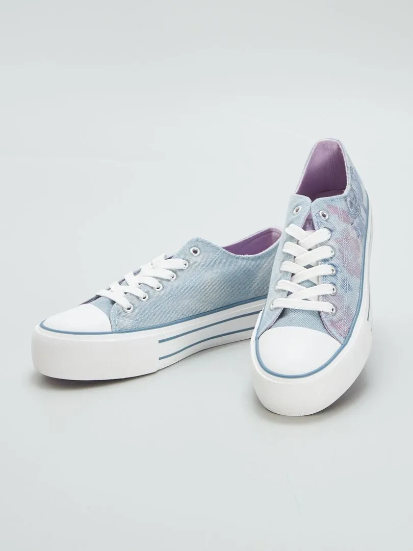 ZAPATILLAS DE TELA 'STITCH'  AZUL