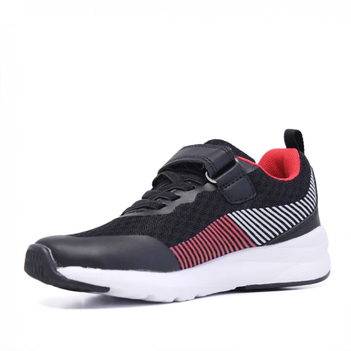 Zapatillas deporte QUETS! negras con interior y detalles rojos