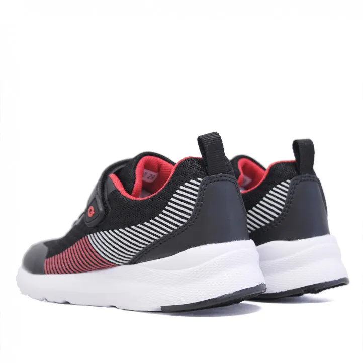 Zapatillas deporte QUETS! negras con interior y detalles rojos